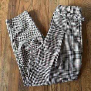 Zara Basic Women’s Checkered Pants Size S